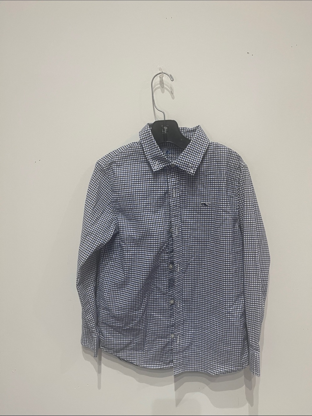 Vineyard Vines Blue and White Gingham Button-Down Shirt